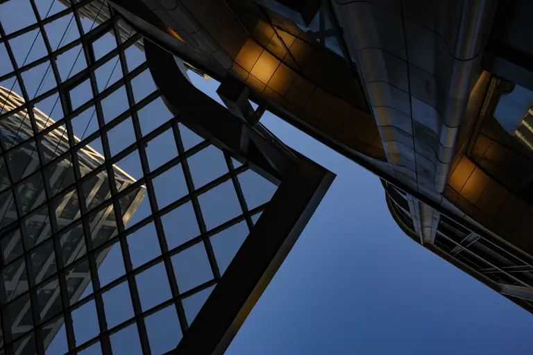 Glass and amber light